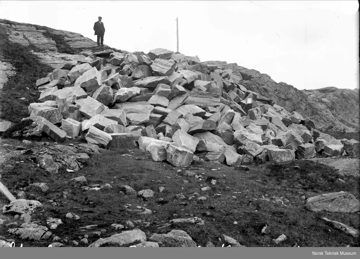 Stenbruddet i Bjølsegrøvann, november 1912