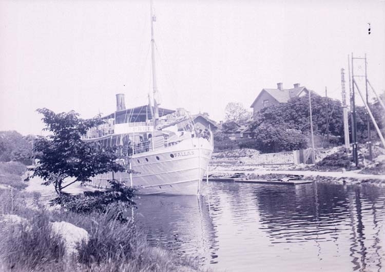 S/S Pallas i Trollhätte kanal, juni 1910