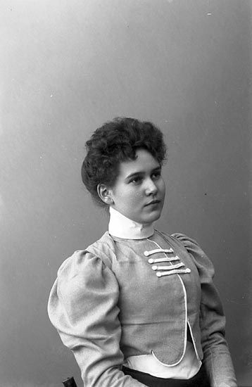 Enligt fotografens journal nr 1 1904-1908: "Landberg, Fr. Anna Stenungsund".