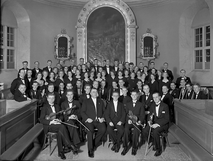 Enligt tidigare notering:"Från konsert i Uddevalla kyrka.Orkester och kör i koret 1936-05-05."