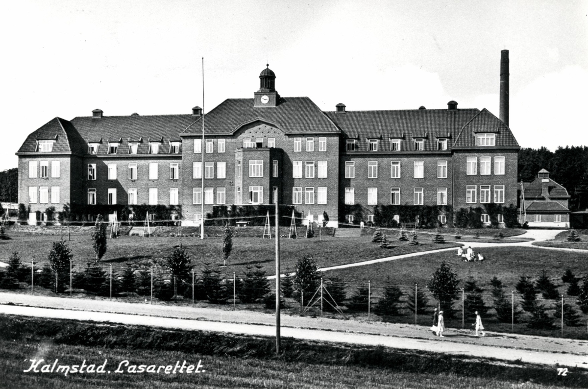Halmstads lasarett, Länssjukhuset.
Motivtext foto 2: Nya lasarettet, Halmstad.