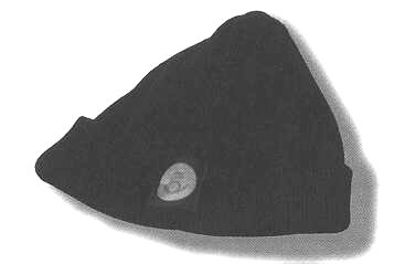 Toppluva, mörkblå med 30 mm postsymbol i framkant.
Artikelnummer 969.10.