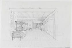 Wenche og Jens Selmers eget hus [Interiørperspektiv]