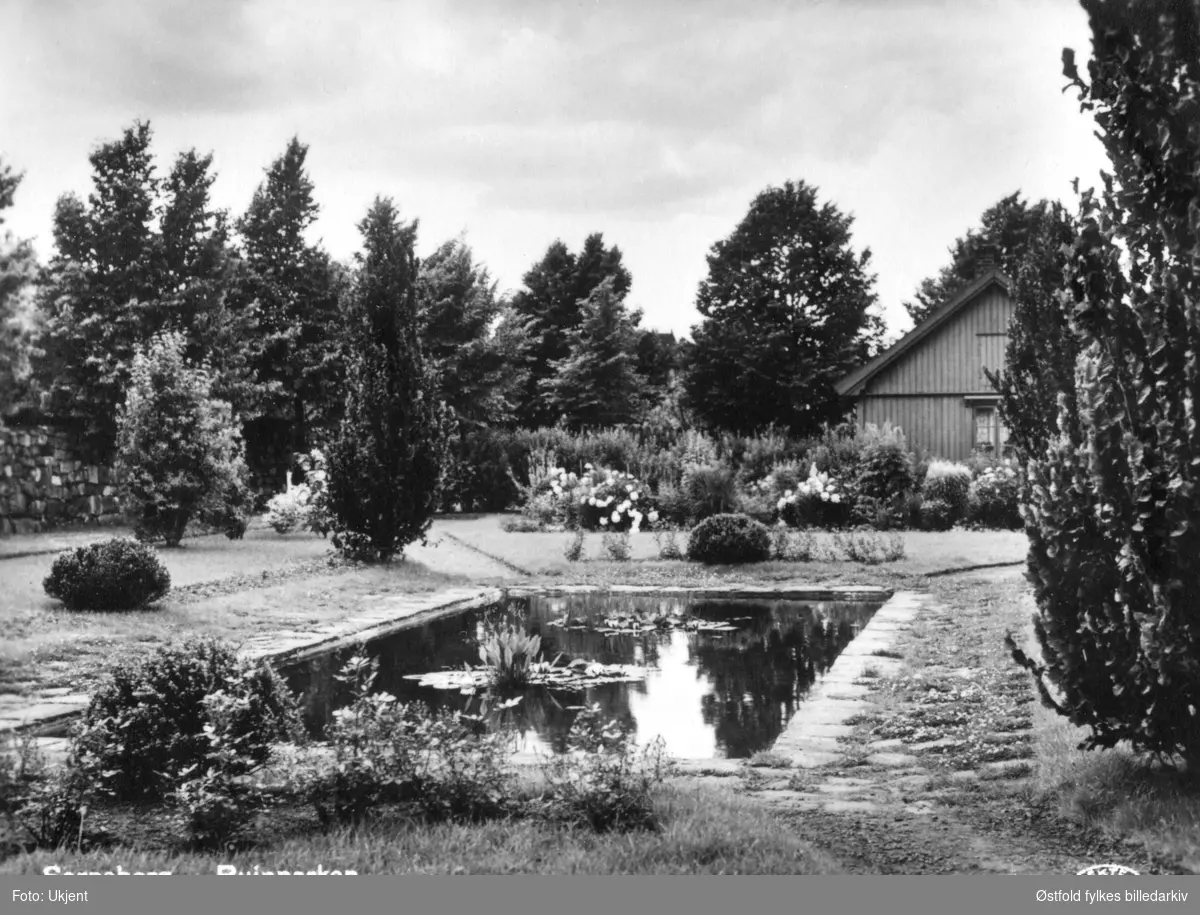 Ruinparken på Borgarsyssel Museum, i Sarpsborg. ca. 1920.