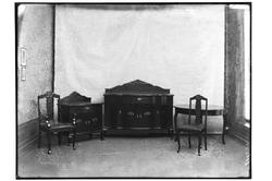 Prodduktfoto av møbler, spisestue, stoler, bord.  Snekker Ru