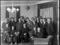 Ukjent gruppe menn 1939-40, interiør.