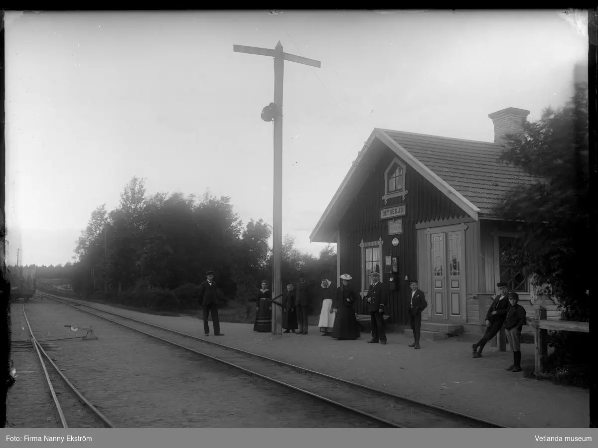 Myresjö station år 1902