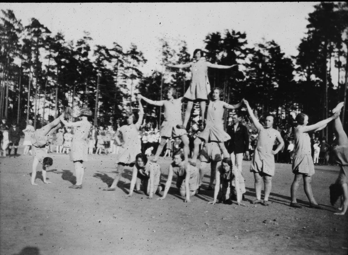 Turnoppvisning i Kragerø. ca 1916