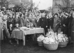 Mai-juni 1945. Fra avskjedsfesten for de russiske krigsfange