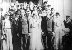 Karl Havstein Eilertsen og Johanna Høstland, bryllupsbilde