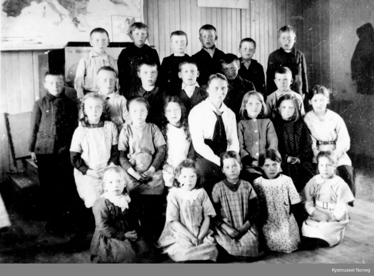 Skoleklasse fra Rørvik