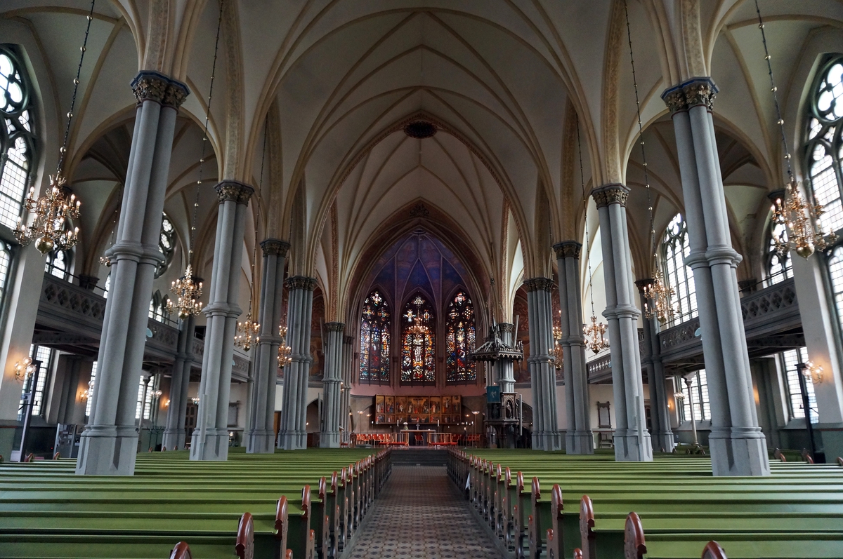Oscar Fredriks kyrka, uppförd 1889-93 efter ritningar av Helgo Zettervall, Göteborg 2013