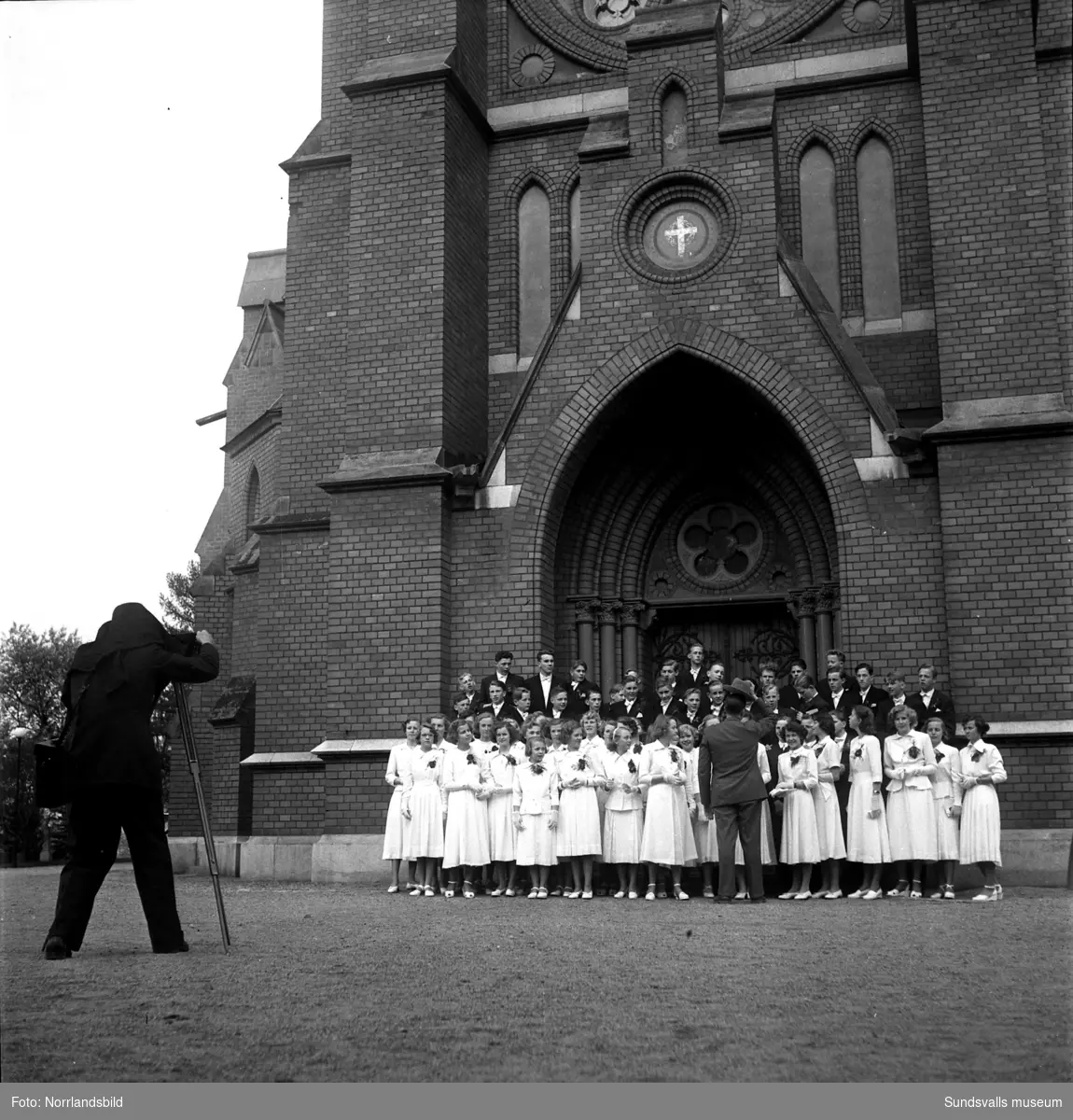 Konfirmation i Sundsvalls kyrka.