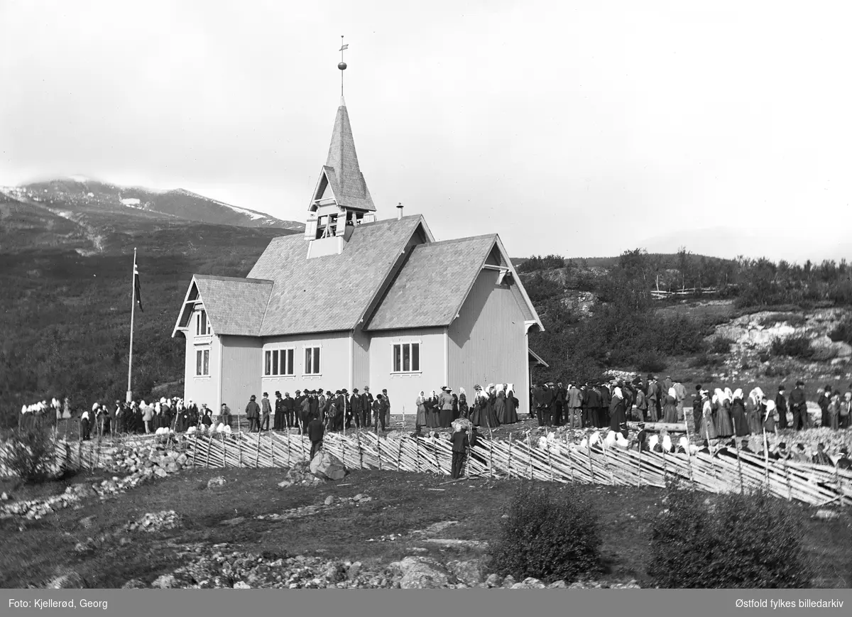 Heensåsen kirke i Vang, Oppland, bygd 1902.