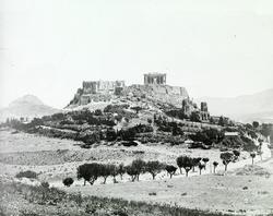 Dias: Hellas: Akropolis fra vest, fjernere. Athen