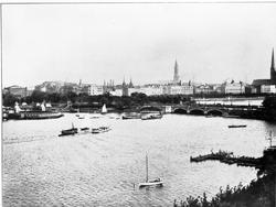 Hamburg, Lombardsbrücke med byen og Alterlust