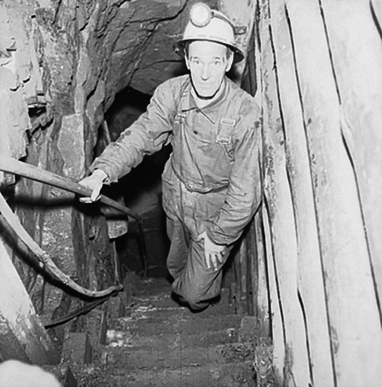 Osjöbergs gruvor, en gruvarbetare.