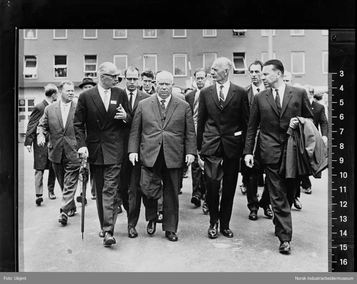 Khrusjtsjov besøker Herøya i 1964.