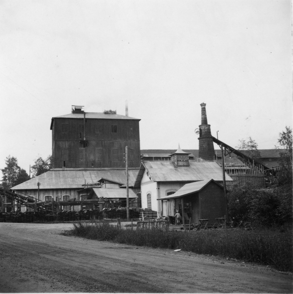 Hyttan vid Högfors Bruk, 1943.