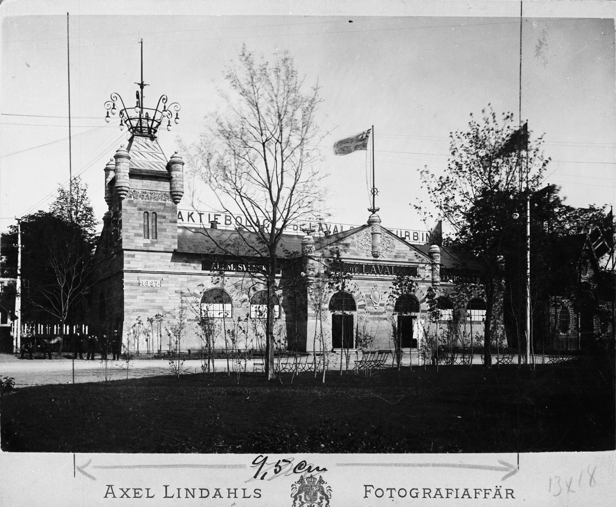 de Lavals Ångturbins AB elektricitetsverk på "Allmänna Konst- och Industriutställningen i Stockholm 1897.