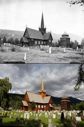 Refotografering. Vågå kirke har fått flere graver på kirkegå