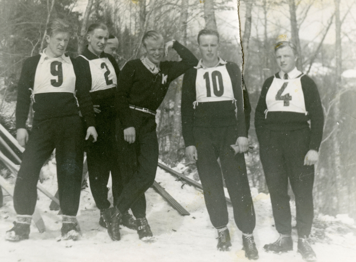 The Norwegian skiing team to Planica