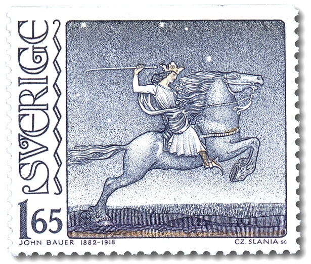 Riddaren rider, illustration till sagan Ringen.