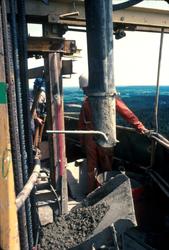 Røverkollen radiolinjetårn - under bygging.