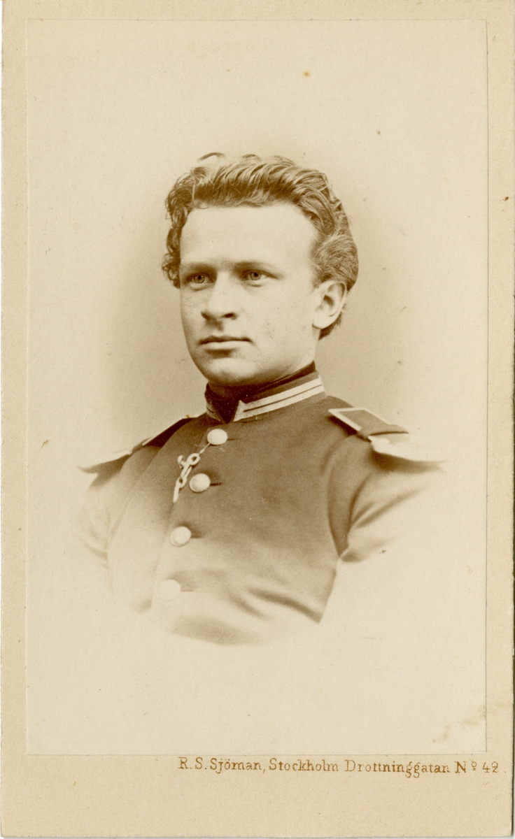 Porträtt av Jacob Christian Kull, underlöjtnant vid Skånska husarregementet K 5.