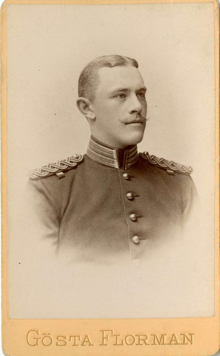 Porträtt av Fredrik Wilhelm Löwenborg, kapten vid Karlskrona grenadjärregemente I 7.
