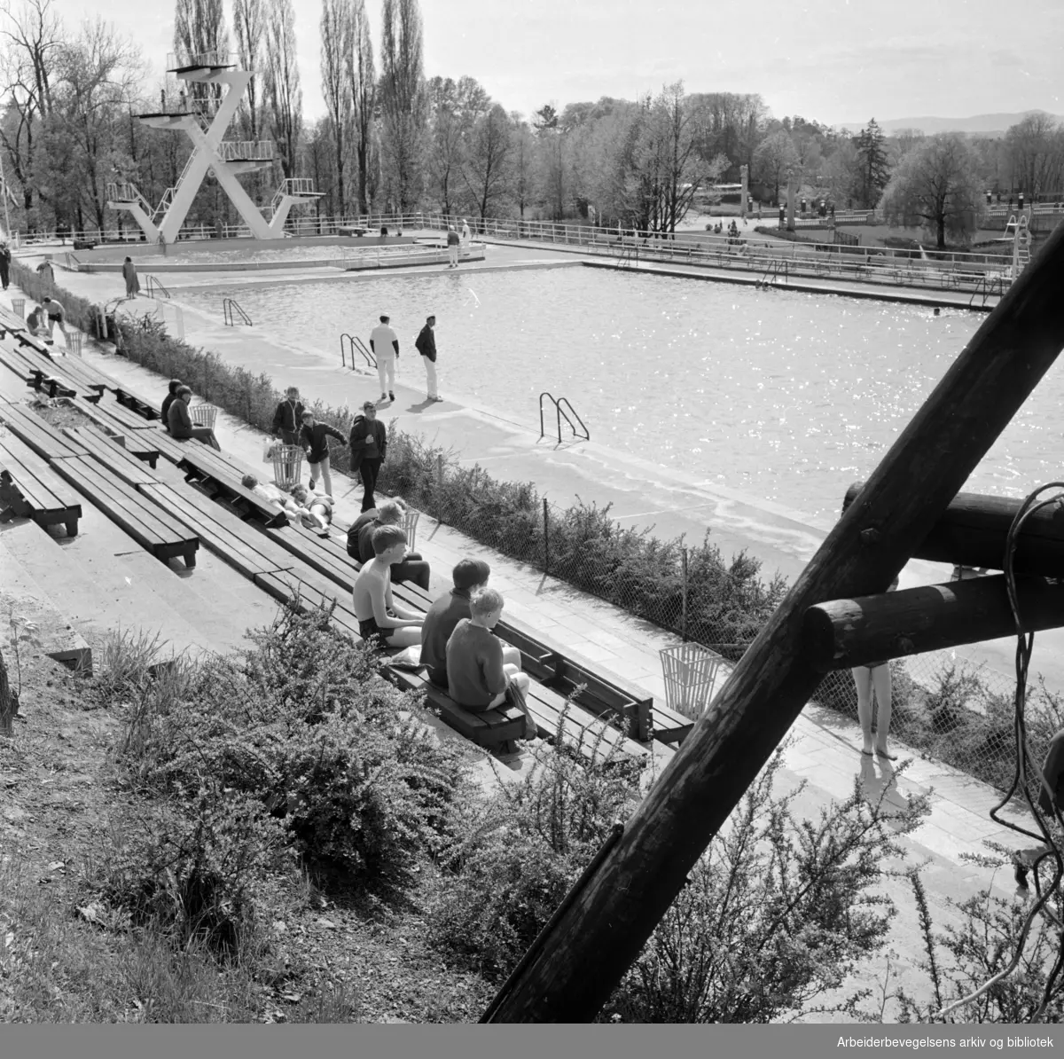 Frognerbadet.Mai 1968