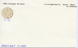 Stempelkatalog 6685 Valsøya, Kristiansund, Halsa, Møre og Ro