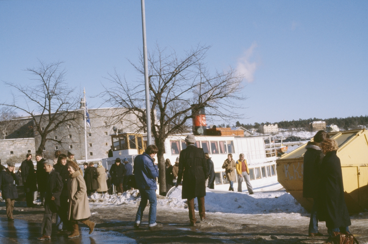 Drottningholm 24.2  1979, i Vaxholm