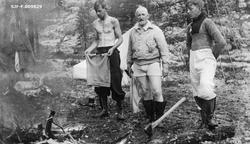 Fra fisketur ved elva Røa, som danner grense mellom Engerdal