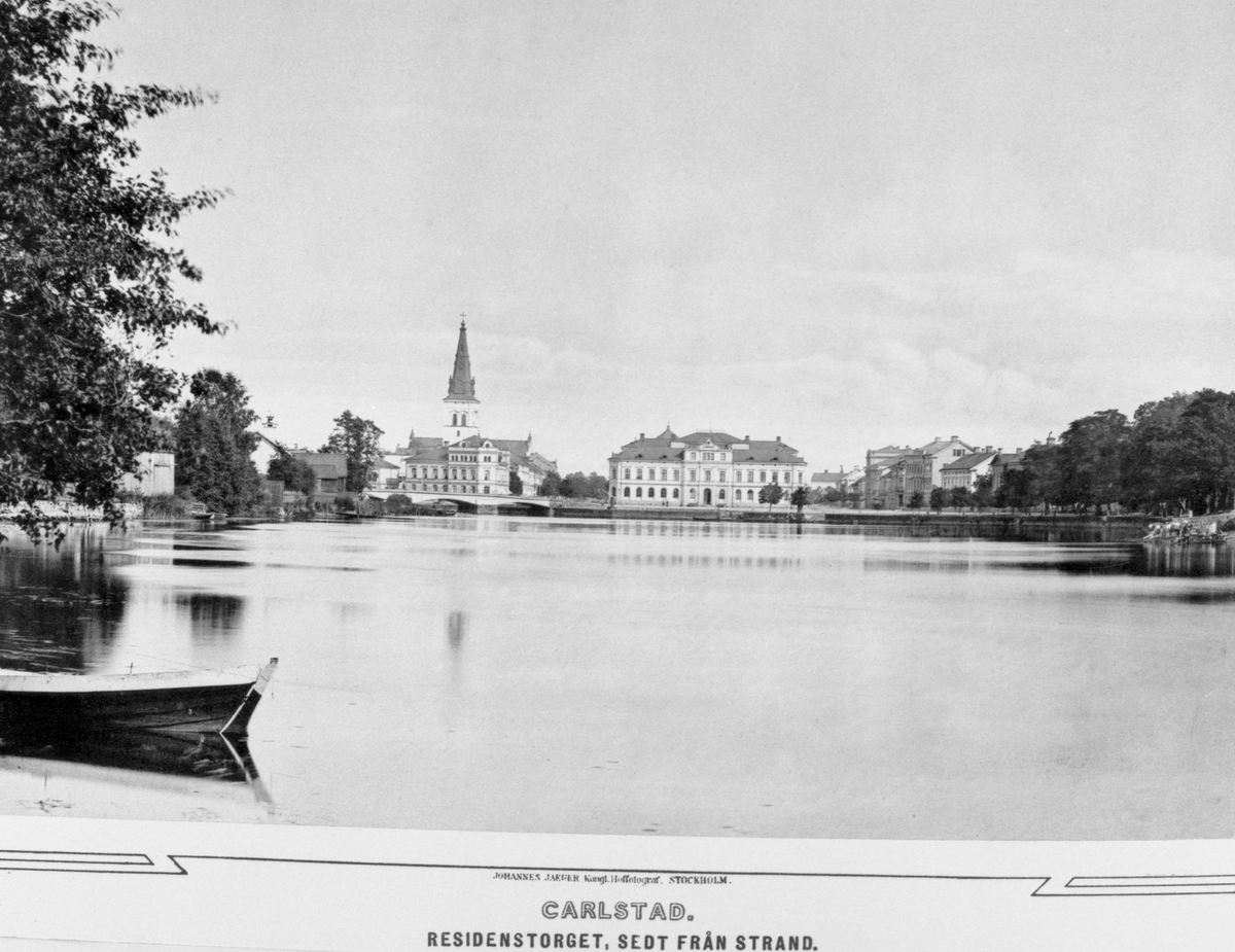 Bilderna kommer från ett planschverk över Karlstad utgivet av Johannes Jaeger 1884. Museets exemplar är en hyllningspresent till avgående landshövdingen Henrik Gyllenram som tillträdde 1873 och avgick den 1 maj 1885.
