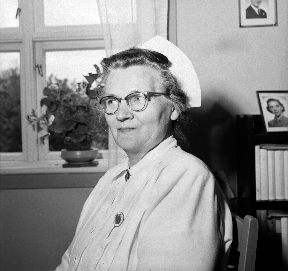 Oversøster Anna, bestyrer på Gullhaugen sanatorium.