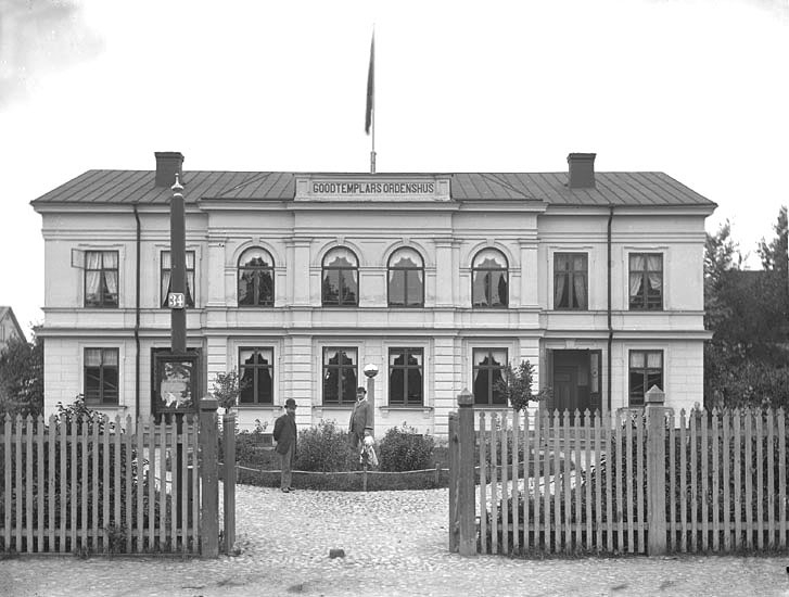 Godtemplarnas hus, Nygatan 34 i Växjö, ca. 1895.