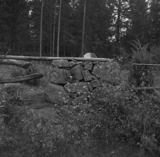 Foto av ett röse till en milsten. 
2 små bitar av järntavlan ligger på röset.
3200 m V, 6 ° S om Tingsås kyrka. 2 m V om vägen.
Gamla vägen Tingsryd-Urshult. 
Källa: Kronobergs läns väginventering 1943.