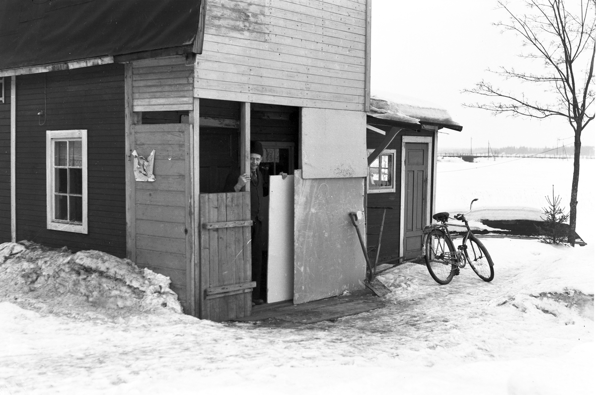 Folkets Röstredaktion. Familjer boende i sommarvillor i Lervik.    5 mars 1951.