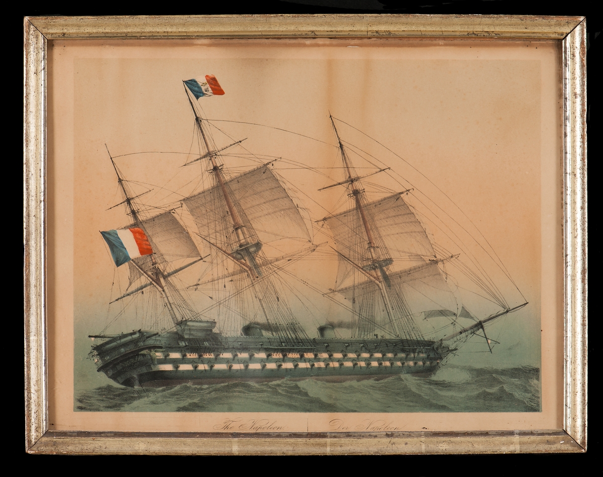 Franska ånglinjeskeppet NAPOLEON vid mitten av 1800-talet.
