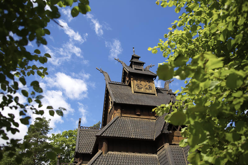 Stavkirke fra Gol på Norsk Folkemuseum