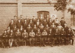 Ukjent arbeidsmannskap. Antakelig Borregaard i Sarpsborg.