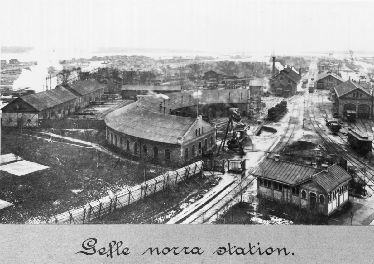 Banområdet vid Gefle Norra Station på Alderholmen.