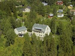 Follebu Røde Kors, i dag Granheim Lungesykehus. Stor, hvit t