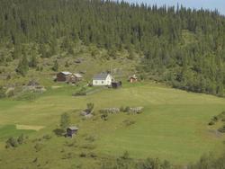 Rud (Ro), småbruk, Svatsum, Vestre Gausdal. Hvitmalt stue, u