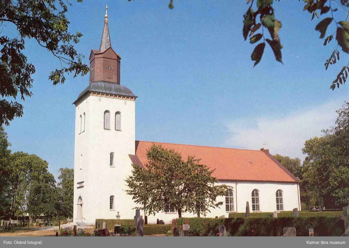 Vykort med motiv av Kastlösa kyrka.