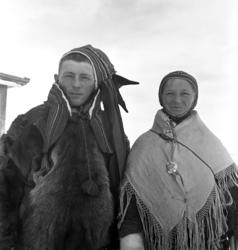 Brudeparet Marit Magnusdatter Sara og Mathis Mathisen Hætta.