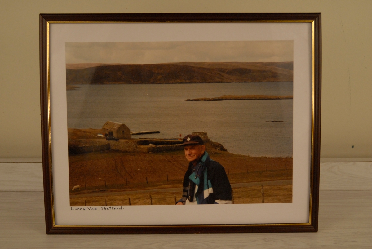 Fredrik Kayser på Lunna Voe, Shetland