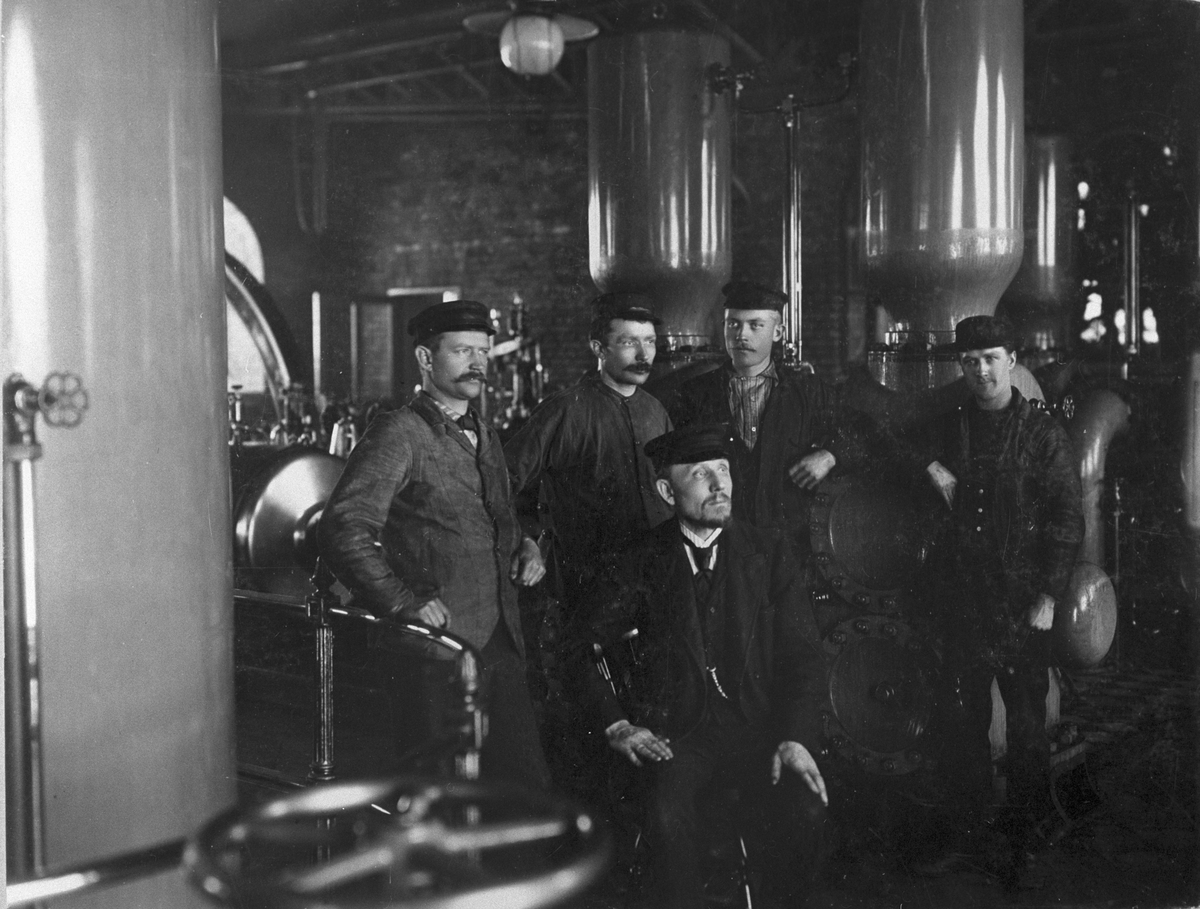 Personalen vid vattenledningsverket Helsan, 1899.
