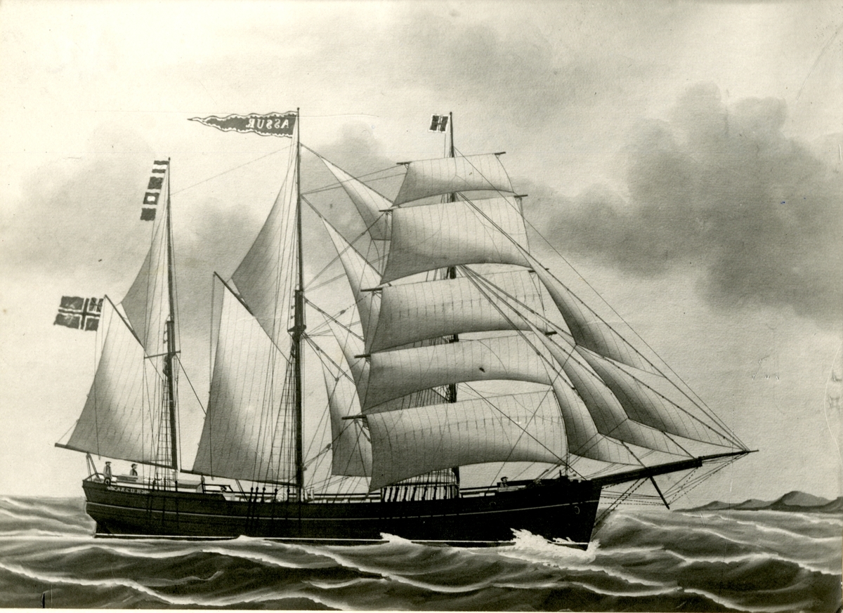 Skonnertbrigg 'Assur' (b.1875, Ryfylke, Norge)